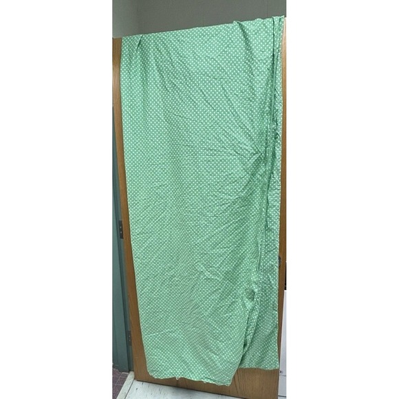 Pottery Barn Kids Twin Duvet Cover Organic Cotton Apple Green White Polka Dot - Picture 9 of 12